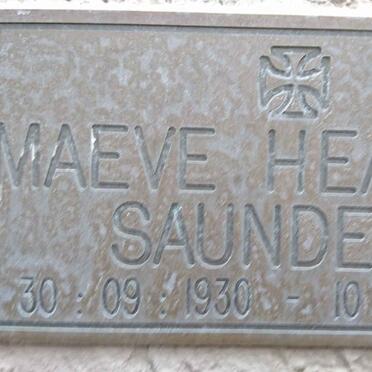 SAUNDERS Maeve Heather 1930-2001