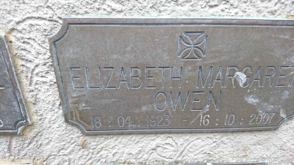 OWEN Elizabeth Margaret 1923-2007