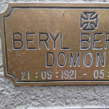 DOMONEY Beryl Bertram 1921-2003