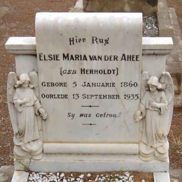 AHEE Elsie Maria, van der nee HERHOLDT 1860-1935