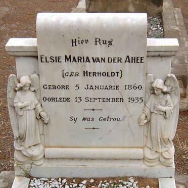 AHEE Elsie Maria, van der nee HERHOLDT 1860-1935