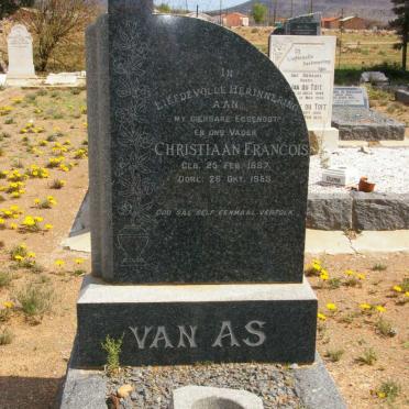 AS Christiaan Francois, van 1887-1953