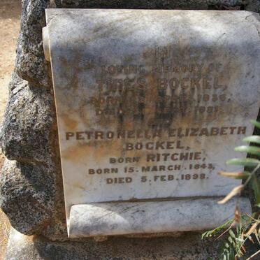 BOCKEL Thies 1836-1891 &amp; Petronella Elizabeth RITCHIE 1843-1898