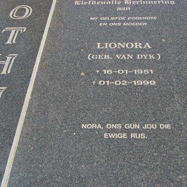 BOTHMA Lionora nee VAN DYK 1951-1999