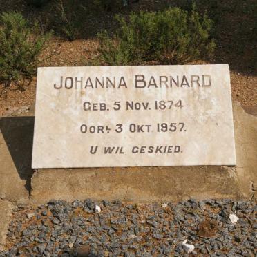 BARNARD Johanna 1874-1957