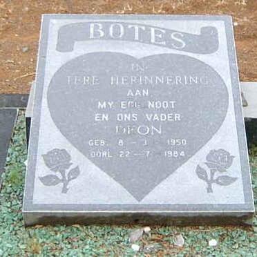 BOTES Deon 1950-1984