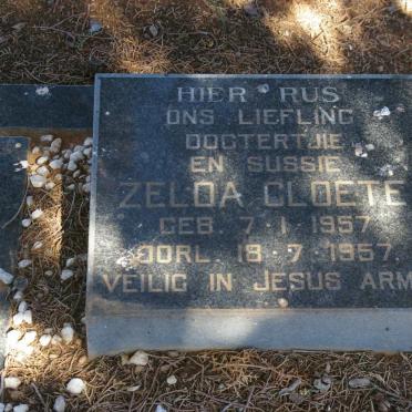 CLOETE Zelda 1957-1957