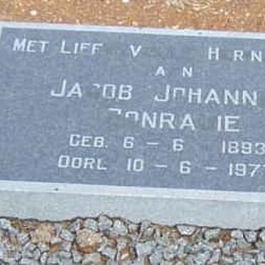 CONRADIE Jacob Johannes 1893-1977