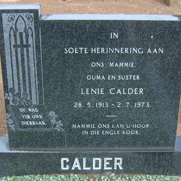 CALDER Lenie 1913-1973