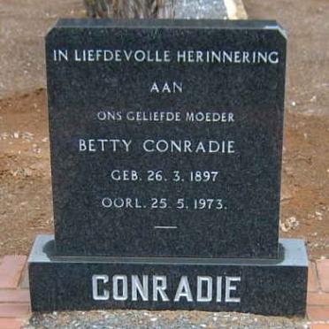 CONRADIE Betty 1897-1973