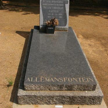 COETZEE Willem Christiaan 1894-1962