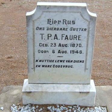 FAURE T.P.A. 1870-1948