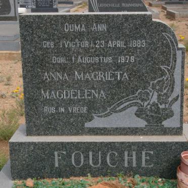 FOUCHE Anna Magrieta Magdelena 1883-1978