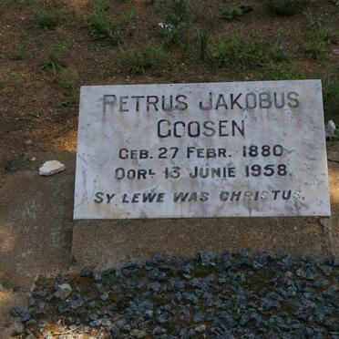 GOOSEN Petrus Jakobus 1880-1958