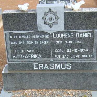 ERASMUS Lourens Daniel 1956-1974
