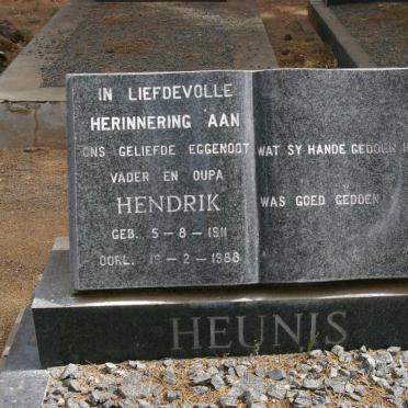 HEUNIS Hendrik 1911-1988