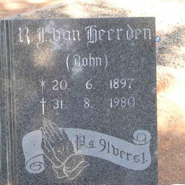 HEERDEN R.J., van 1897-1980