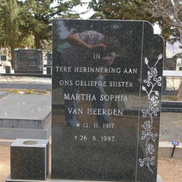 HEERDEN Martha Sophia, van 1917-1987