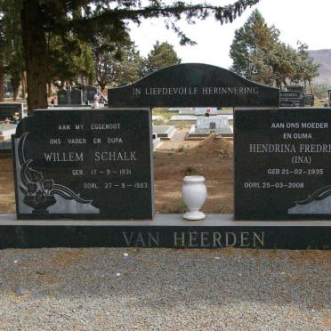 HEERDEN Willem Schalk, van 1931-1983 &amp; Hendrina Fredrieka 1935-2008