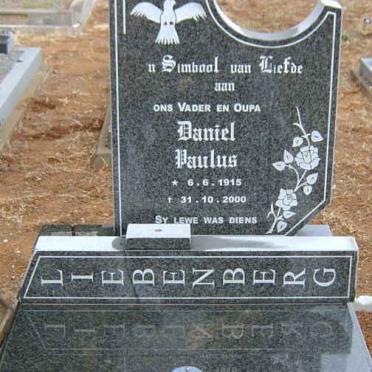 LIEBENBERG Daniel Paulus 1915-2000