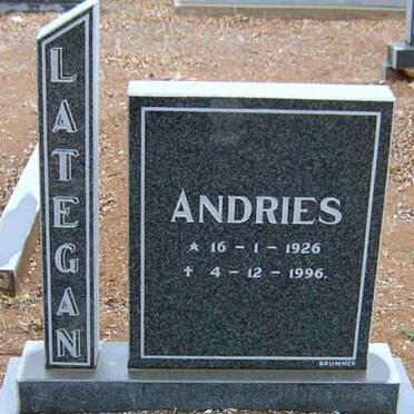 LATEGAN Andries 1926-1996