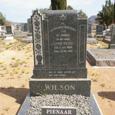 WILSON Connie 1893-1960 &amp; Kathleen Johanna PIENAAR formerly WILSON nee HOPE 1906-2010