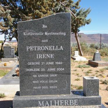 MALHERBE Petronella Irene 1940-2004