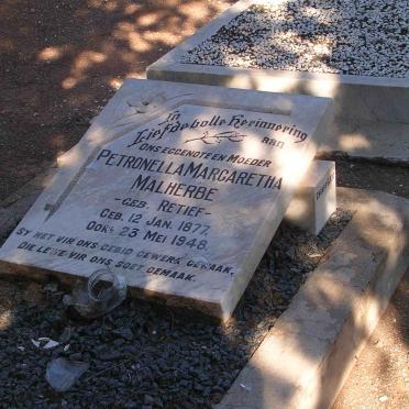 MALHERBE Petronella Margaretha nee RETIEF 1877-1948