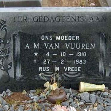 VUUREN A.M., van 1910-1983