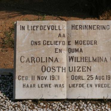 OOSTHUIZEN Carolina Wilhelmina C. 1901-1978