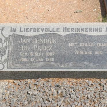 PREEZ Jan Hendrik, du 1887-1968