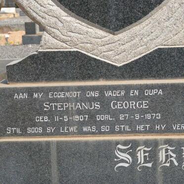 PREEZ Stephanus George, du 1907-1973 &amp; Hester Helena OLIVIER 1913-1993