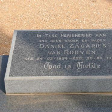 ROOYEN Daniel Zagarius, van 1954-1992