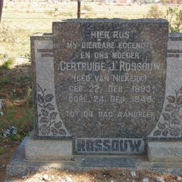 ROSSOUW Gertruide J. nee VAN NIEKERK 1893-1948