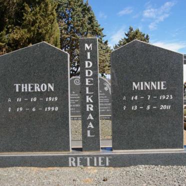 RETIEF Theron 1919-1990 &amp; Minnie 1923-2011