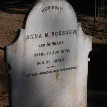 ROSSOUW Anna M. nee MINNAAR     -1895