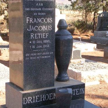 RETIEF Francois Jacobus 1899-1952