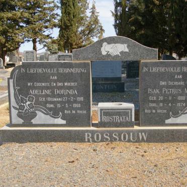 ROSSOUW Isak Petrus Minnaar 1888-1974 &amp; Adeline Dorinda BOSMAN 1910-1968