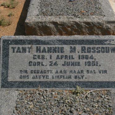 ROSSOUW Hannie M. 1864-1951