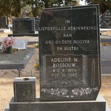 ROSSOUW Adeline M. 1970-1985