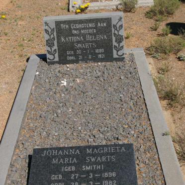 SWARTS Katrina Helena 1890-1921 :: SWARTS Johanna Magrieta Maria nee SMITH 1896-1982