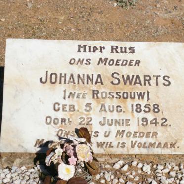 SWARTS Johanna nee ROSSOUW 1858-1942