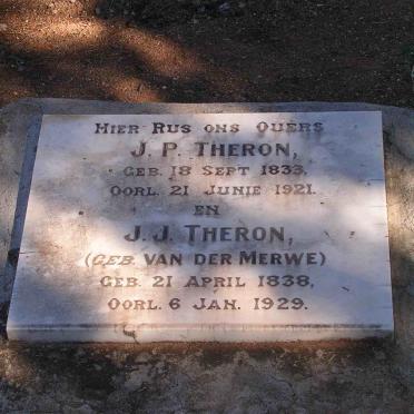 THERON J.P. 1833-1921 &amp; J.J. VAN DER MERWE 1838-1929