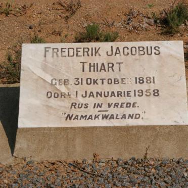 THIART Frederik Jacobus 1881-1958