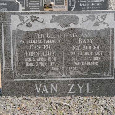 ZYL Casper Cornelius, van 1906-1971 &amp; Baby BURGER 1907-1992