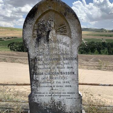 BASSON Tobias Johannes 1857-1914 &amp; Alida Jacoba KRIEGLER 1855-1908