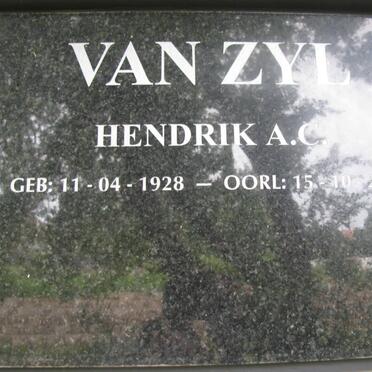 ZYL Hendrik A.C., van 1928-2005