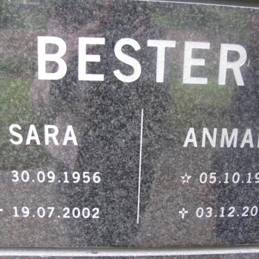 BESTER Sara 1956-2002 :: BESTER Anmare 1982-2005