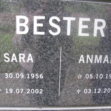 BESTER Sara 1956-2002 :: BESTER Anmare 1982-2005