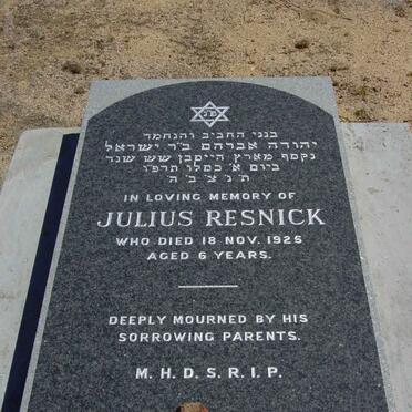RESNICK Julius -1925
